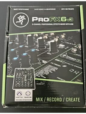 Mackie ProFX6v3 6-Channel Professional Effects Mixer with USB